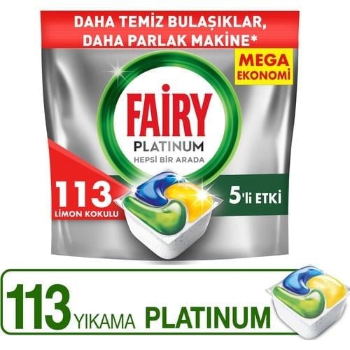 Fairy Platinum Bulaşık Makinesi Deterjanı 113’lü