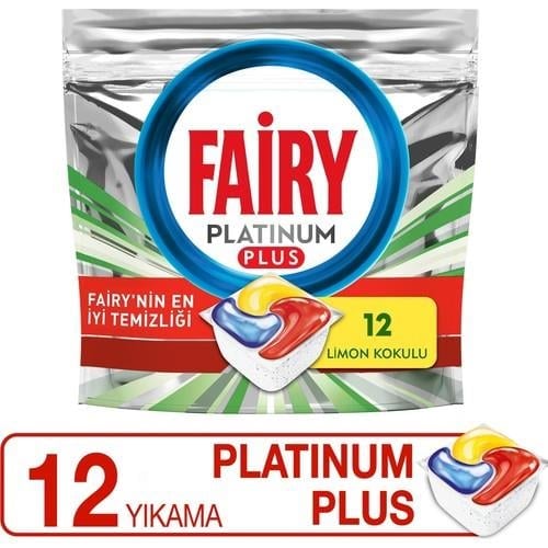 Fairy Platinum Plus 12'li Bulaşık Makinası Deterjanı Tableti / Kapsülü