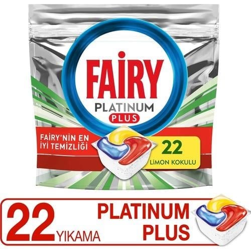 Fairy Platinum Plus 22 Yıkama Bulaşık Makinesi Deterjanı Kapsülü