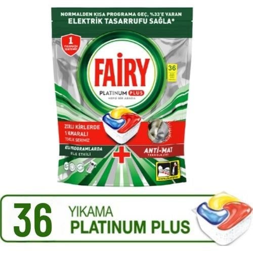 Fairy Platinum Plus 36 Yıkama Bulaşık Makinesi Tableti