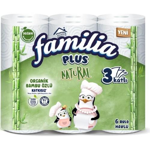 Familia Havlu Natural Plus (6 Rulo)