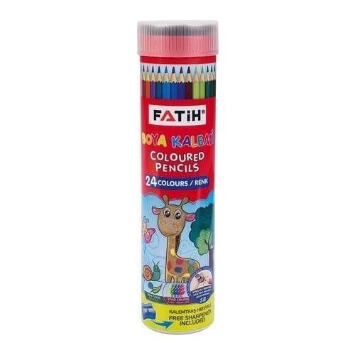 FATİH 24 Renk Metal Tüp Kuru Boya