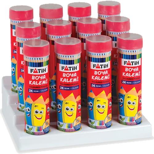 Fatih Kuru Boya Metal Tüp Kutu Tam Boy 24 Renk 33224