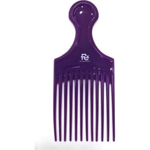Fe Afro Saç Tarağı 211 Mor Renkli Plastik Malzeme ile Kolay Kullanım Sağlar