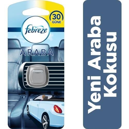 Febreze Yeni Araba Kokusu Limon Ferahlığı ile Kötü Kokuları Yok Eden 30 Gün Süreli Oto Kokusu