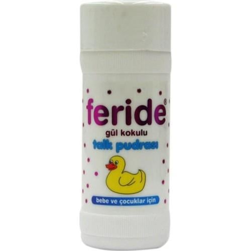 Feride Bebek Pudrası Gül Kokulu 100 Gr Bebeğinizin Cildine Nazik Bakım Sağlar