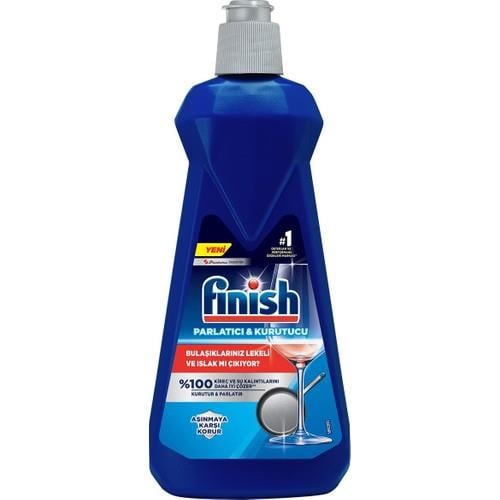 Finish Bulaşık Makinesi Parlatıcı Kokusuz Cam Aşınmasına Karşı Koruma 400 ml