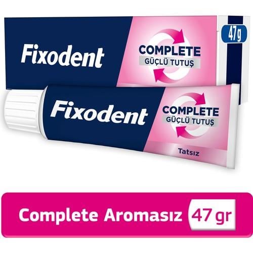 Fixodent Complete Aromasız Diş Protez Yapıştırıcı Krem 47 gr – Güçlü Tutuş, Sızdırmazlık ve Gün Boyu Konfor