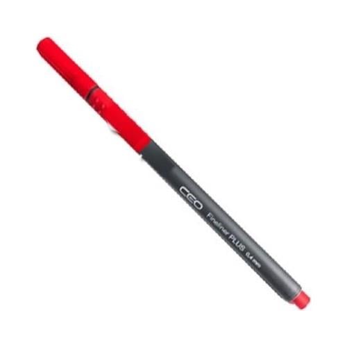 FKM Ceo Fineliner Plus 0.4 mm  Kırmızı  Renkli Kalem