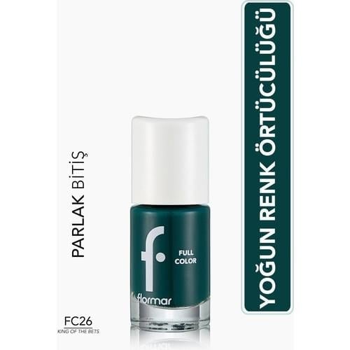 Flormar Full Color Yoğun Pigmentli Parlak Oje (FC26 King Of The Bets) 8690604310623