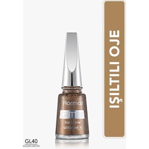 Flormar Glitter Golden Orchid 40 Oje