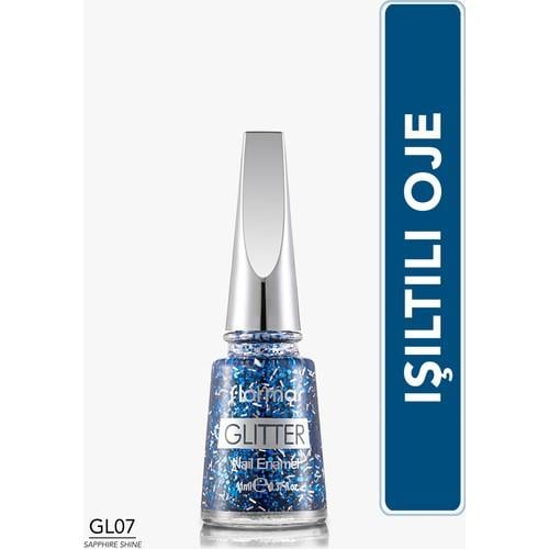 Flormar Glitter Oje GL07 - Sapphire Shine