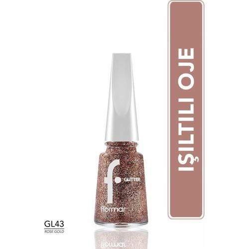 Flormar Glitter Yarı Transparan & Parlak Bitişli Simli Oje