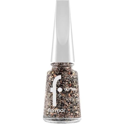 Flormar Glitter Yarı Transparan & Parlak Bitişli Simli Oje