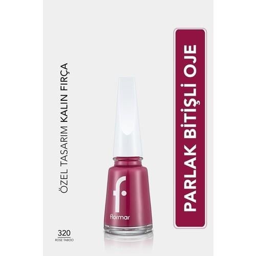 Flormar Klasik Parlak Bitişli Yüksek Pigmentli Oje (320 Rose Taboo New) 8682536035897