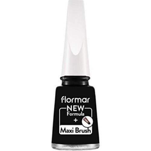 Flormar Klasik Parlak Bitişli Yüksek Pigmentli Oje (313 Black Minimalism New) 8682536035873