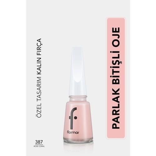 Flormar Nail Enamel Yoğun Renk Veren Uzun Süre Kalıcı Parlak Oje (397 Rose Coral) 8682536035972