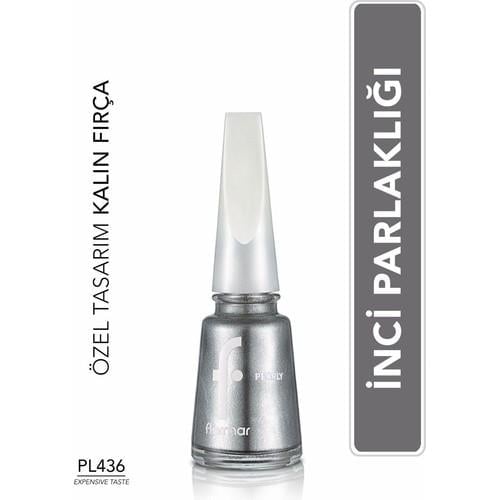 Flormar Oje PL436 Expensive Taste Parlak Gümüş Renk 11 ml Uzun Süreli Etki