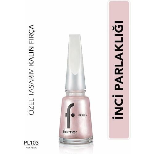 Flormar Sedefli Parlak Oje (Pembe) - Pearly Nail Enamel - PL103 Pink Pear - 8682536035293
