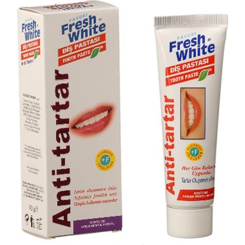 Fresh White Diş Pastası 90g Anti Tartar Diş Çürümelerine Karşı Etkili Koruma