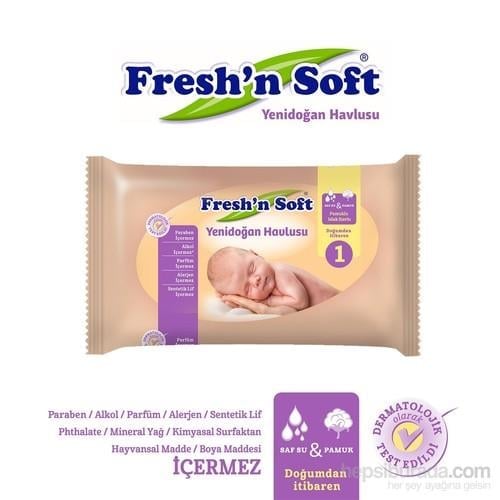 Fresh'n Soft Yenidoğan Havlusu / 40 Yaprak
