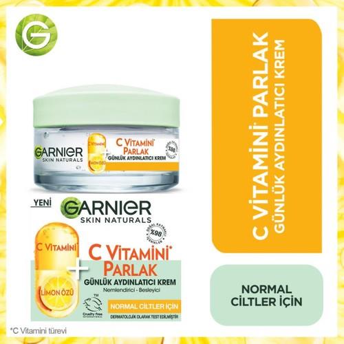 Garnier C Vitamini Parlak Günlük Aydınlatıcı Nemlendirici Krem 50ML