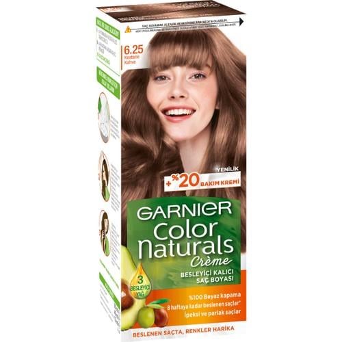 Garnier Color Naturals 6.25 Amonyaksız Kestane Kahve Saç Boyası 99 ml Kadınlar İçin