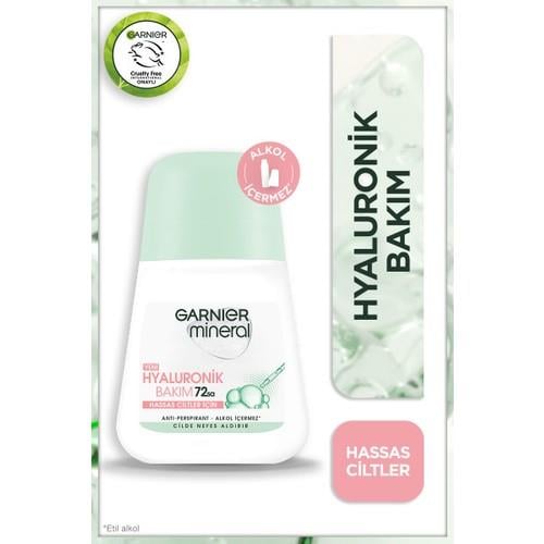 Garnier Mineral Hyaluronik Bakım Roll-on Deodorant 50 ml – Nemlendirici, Ferahlatıcı ve Uzun Süre Etkili Koruma