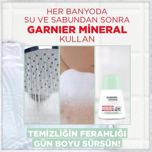 Garnier Mineral Roll-On Kadın Deodorant 50 ml Ferah Kokulu 72 Saat Etkili Pudrasız Hızlı Kuruma