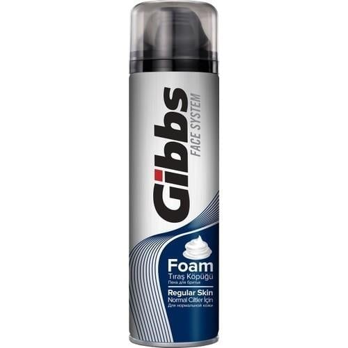Gibbs Tıraş Köpüğü Regular Normal Ciltler İçin 200 ml Yerli Üretim Kokusuz