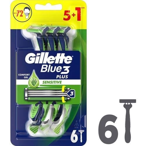 Gillette Blue 3 Plus Kullan At Erkek Tıraş Bıçağı 6'lı