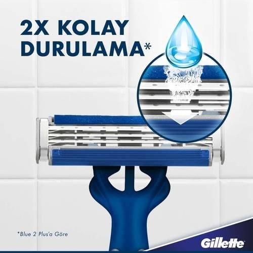Gillette Blue3 Slalom Kullan At Tıraş Bıçağı 8'li