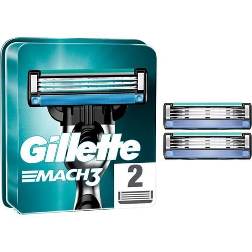 Gillette Mach3 Erkek Yedek Tıraş Bıçağı 2'li – Dayanıklı Çelik Bıçaklar, Hassas ve Konforlu Tıraş Deneyimi