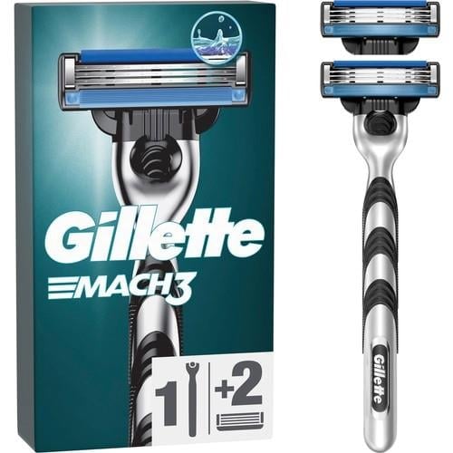 Gillette Mach3 Tıraş Makinesi + 2 Yedek Tıraş Bıçağı