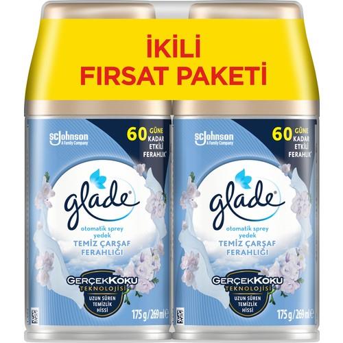 Glade Oda Kokusu Otomatik Sprey 2'li Yedek Temiz Çarşaf Ferahlığı 269 Mlx2