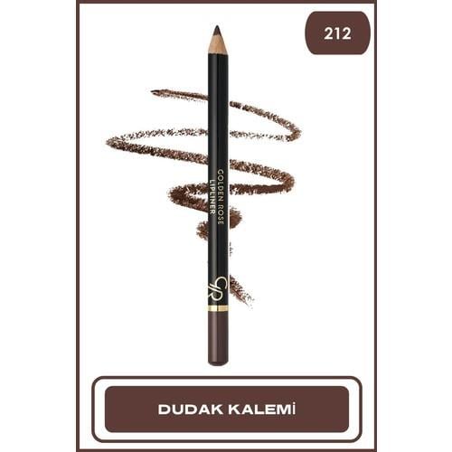Golden Rose Dudak Kalemi 212 Soğuk Alt Tonlu Kahverengi Yüksek Pigment  1,4 gr