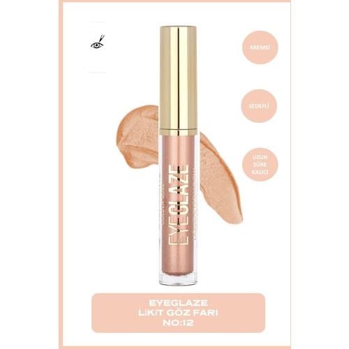 Golden Rose Eye Glaze Liquid Eyeshadow No: 12 Rosy Sand - Likit Göz Farı - 8691190509200