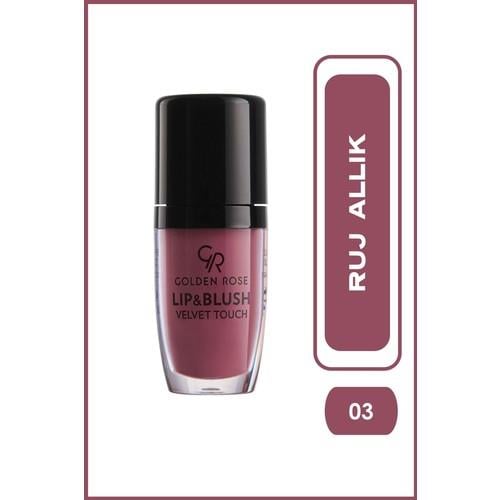 Golden Rose Lip & Blush Velvet Touch No: 03 Candy Pink - Ruj & Allık - 8691190762032