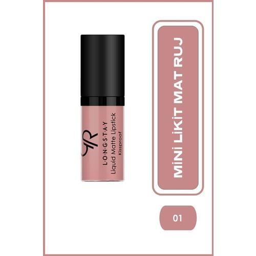 Golden Rose Longstay Liquid Matte Lipstick (Mini) No:01