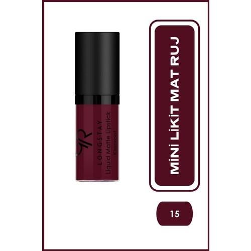Golden Rose Longstay Liquid Matte Lipstick (Mini) No:15