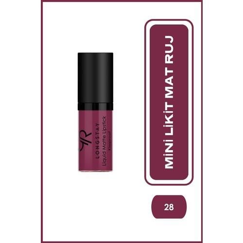 Golden Rose Longstay Liquid Matte Lipstick (Mini) No:28