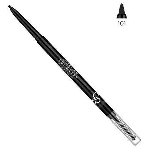 Golden Rose Longstay Precise Browliner No: 101 Black - Asansörlü Kaş Kalemi - 8691190595012