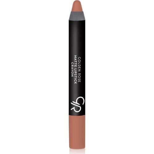 Golden Rose Matte Lipstick Crayon No: 14 Dark Beige - Mat Kalem Ruj - 8691190903145