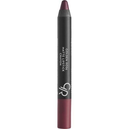 Golden Rose Matte Lipstick Crayon No: 19 Dark Violet - Mat Kalem Ruj - 8691190903190