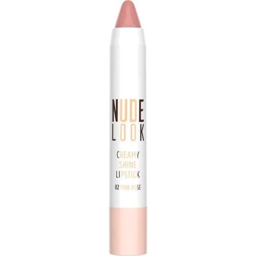 Golden Rose Nude Look Creamy Shine Lipstick No: 02 Pink Rose - Kalem Ruj - 8691190967338