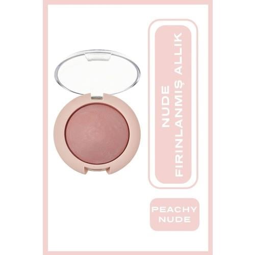 Golden Rose Nude Look Face Baked Blusher Peachy Nude - Ipeksi Allık - 8691190967208