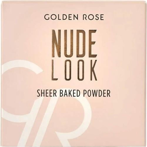 Golden Rose Nude Look Sheer Baked Powder Ipeksi Doku ve Canlı Görünüm 10 g Açık Renk