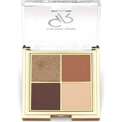 Golden Rose Quattro Eyeshadow Palette No: 04 Coffee Dream - Far Paleti - 8691190516222