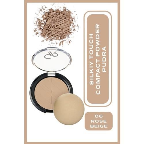 Golden Rose Silky Touch Compact Powder No: 06 Rose Beige - Sıkıştırılmış Pudra - 8691190115067