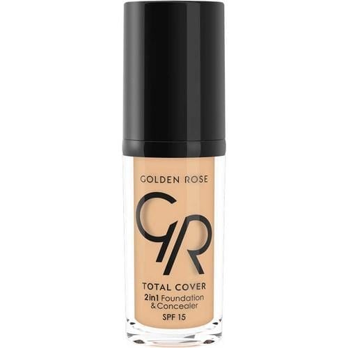 Golden Rose Total Cover 2in1 Foundation & Concealer No: 22 Natural Beige - Fondöten & Kapatıcı - 8691190963828